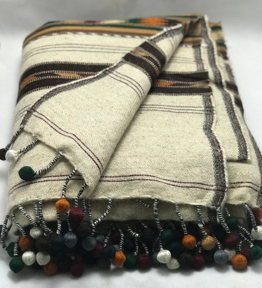 Swati Sharri Shawl (Multiflower Border)